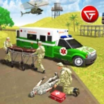 army ambulance driving rescue android application logo